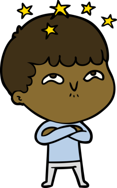 çizgi film bir insan tarafından çizilmiş hayret verici çocuk.