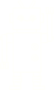 Bir insan tarafından çizilen Sallanan Robot Tebeşiri