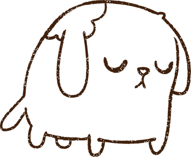 Üzgün Köpek Kömürü Bir insan tarafından çizilmiş