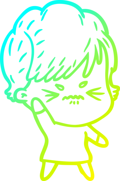 Bir insan tarafından çizilmiş karikatür çizimi.