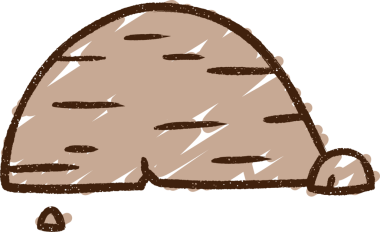 Bir insan tarafından çizilen Kayalık Tebeşir Çizimi