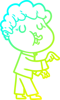 Bir insan tarafından çizilmiş bir çizgi film karakterinin çizimi.