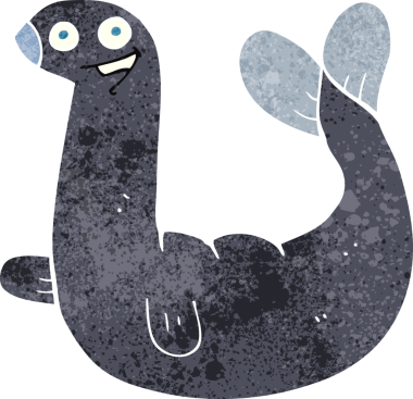 Bir insan tarafından çizilmiş karikatür mührü