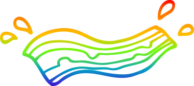 gökkuşağı gradyan çizimi bir insan tarafından çizilmiş cızırdayan pastırma çizgi filmi