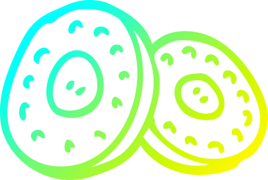 Bir insan tarafından çizilmiş iki gümüş sikkenin soğuk eğimli çizgi çizimi