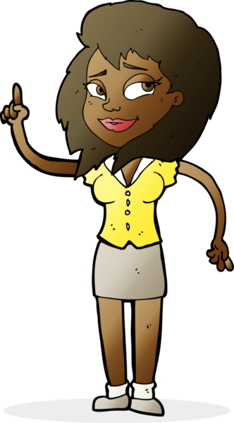 Bir insan tarafından çizilmiş güzel bir kadın çizgi filmi.