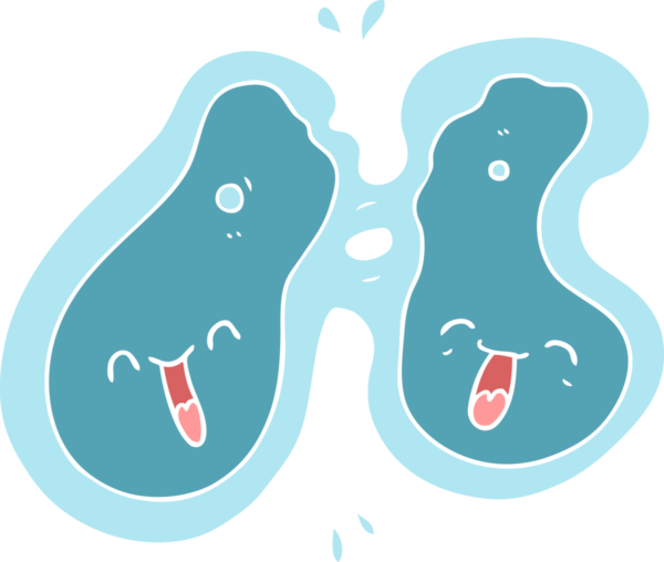Bir insan tarafından çizilen düz renk çizgi film hücresi