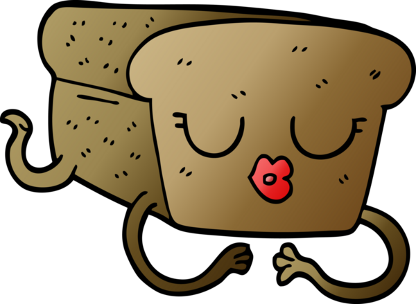 Bir insan tarafından çizilmiş bir ekmek karalaması.