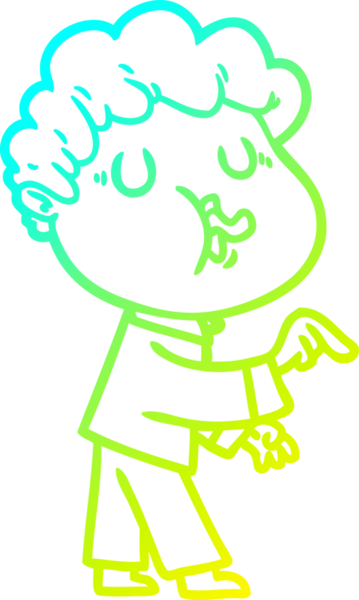 Bir insan tarafından çizilmiş bir çizgi film karakterinin çizimi.