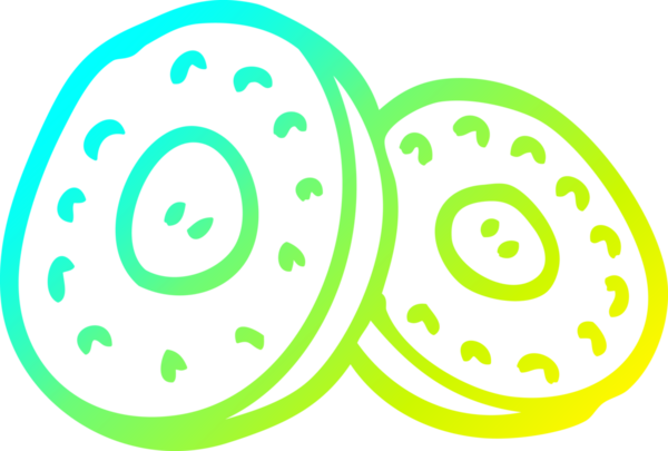 Bir insan tarafından çizilmiş iki gümüş sikkenin soğuk eğimli çizgi çizimi