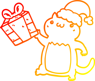 Bir insan tarafından çizilmiş şirin bir çizgi film karakterinin sıcak çizgi çizimi.