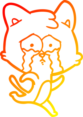 Bir insan tarafından çizilmiş, ağlayan bir karikatür çizimi.