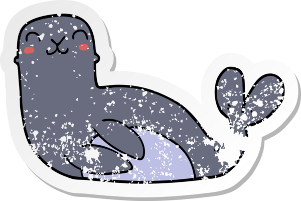 Bir insan tarafından çizilmiş karikatür mührü.