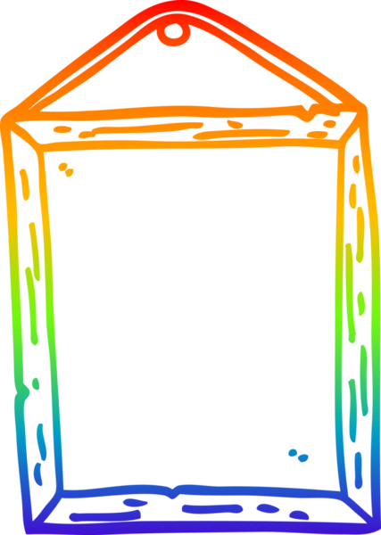 bir insan tarafından çizilmiş bir karikatür resim çerçevesinin çizimi