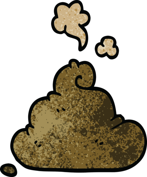 Bir insan tarafından çizilmiş karikatür kakası.