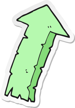 Bir insan tarafından çizilmiş çizgi film okunun çıkartması