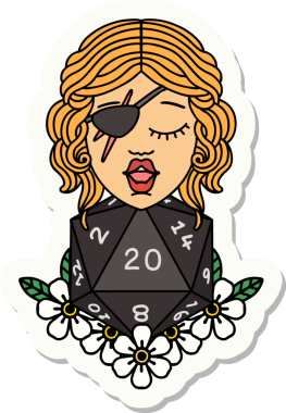 Bir insan tarafından çizilmiş 20 zarlı düzenbaz insan etiketi.