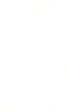 Bir insan tarafından çizilmiş mikroskop Tebeşiri