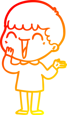 Bir insan tarafından çizilmiş mutlu bir adamın çizgi çizimi.