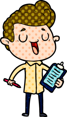 Bir insan tarafından çizilmiş mutlu çizgi film adamı.