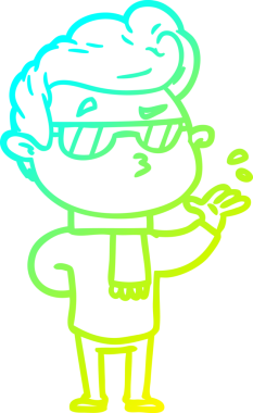 Bir insan tarafından çizilmiş karikatür karikatürü.