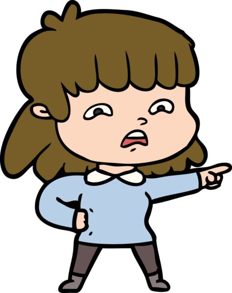 Bir insan tarafından çizilmiş endişeli bir karikatür.