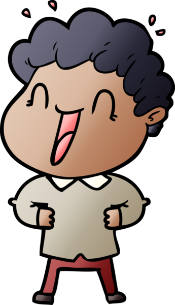 Bir insan tarafından çizilmiş mutlu bir adam.