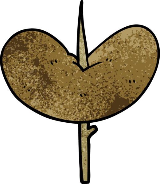 Bir insan tarafından çizilmiş sosis karalaması.