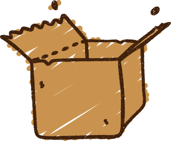 Bir insan tarafından çizilmiş Kutu Tebeşirini Aç