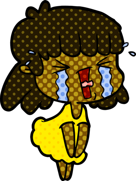 Bir insan tarafından çizilmiş karikatür kadın.