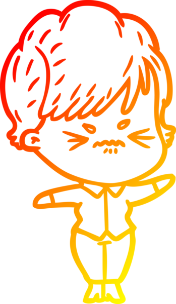 Bir insan tarafından çizilmiş karikatür çizimi.