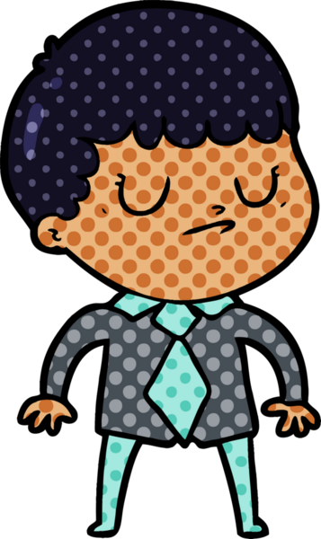 Bir insan tarafından çizilmiş huysuz çocuk çizgi filmi.