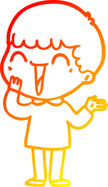 Bir insan tarafından çizilmiş mutlu bir adamın çizgi çizimi.