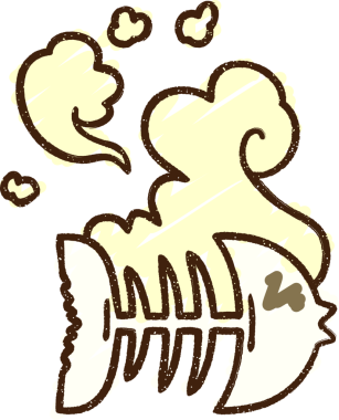 Bir insan tarafından çizilen Eski Balık Tebeşiri