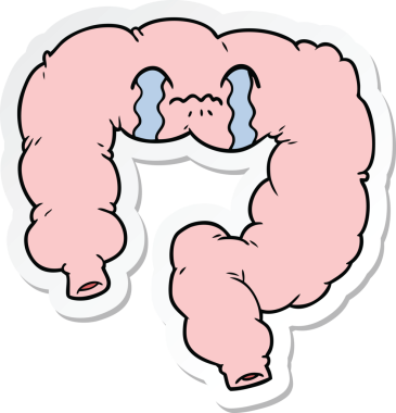 Bir insan tarafından çizilmiş bir karikatür çıkartması.