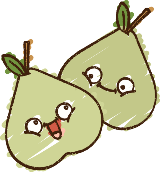 Bir insan tarafından çizilen Armut Tebeşiri