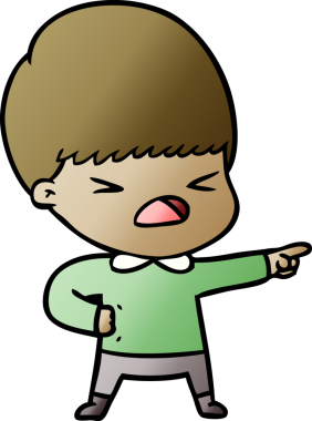 Çizgi film bir insan tarafından çizilmiş stresli adam