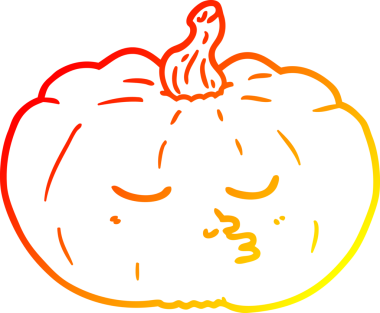 Bir insan tarafından çizilmiş bir çizgi balkabağı çizimi