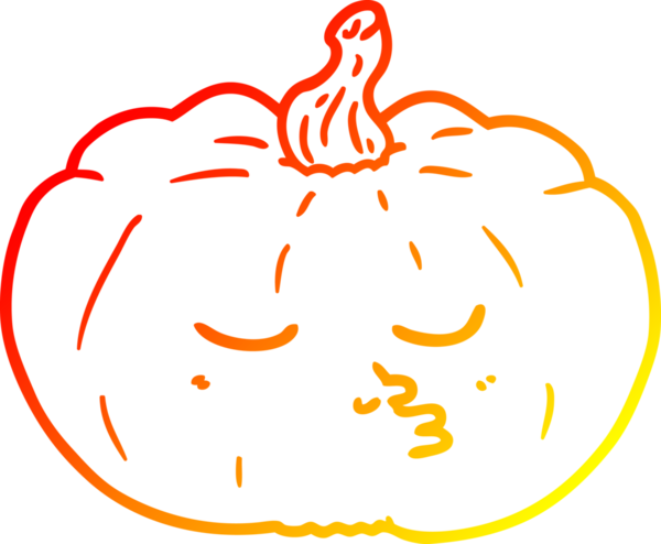 Bir insan tarafından çizilmiş bir çizgi balkabağı çizimi