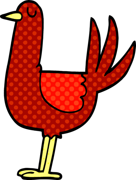 Bir insan tarafından çizilmiş karalama uzun kuş