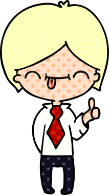 Bir insan tarafından çizilmiş el yazısıyla çizilmiş bir çocuk karikatürü.