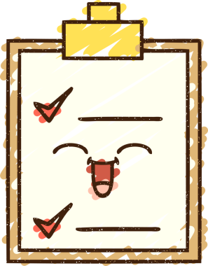 Bir insan tarafından çizilen Klip Tahtası Tebeşiri