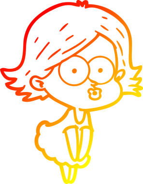 Bir insan tarafından somurtulmuş çizgi film kızı çizimi.