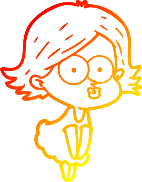 Bir insan tarafından somurtulmuş çizgi film kızı çizimi.