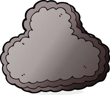 bir insan tarafından çizilmiş yağmur bulutu