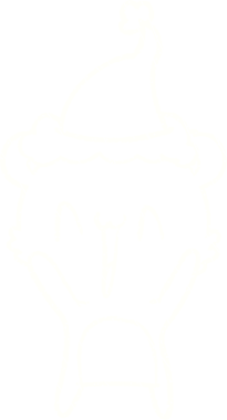 Heyecanlı Noel Ayısı Tebeşiri Bir insan tarafından çizilmiş