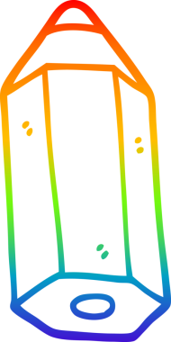 gökkuşağı gradyan çizgi çizimi bir insan tarafından çizilmiş bir karikatür kalem