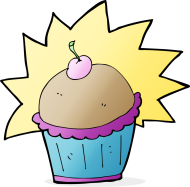 Bir insan tarafından çizilmiş bir kek.