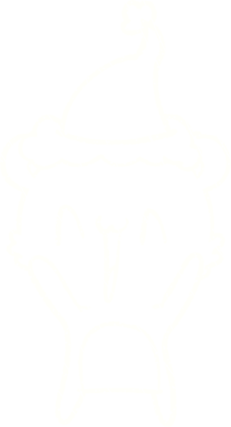 Heyecanlı Noel Ayısı Tebeşiri Bir insan tarafından çizilmiş