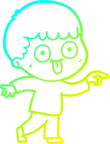 Bir insan tarafından çizilmiş soğuk çizgi çizgi film karakteri.